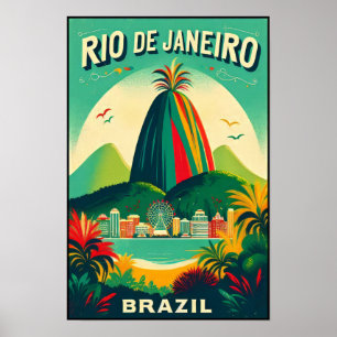 Rio de Janeiro: Vibrant Colors of Brazil Poster