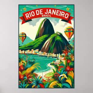 Rio de Janeiro: Vibrant Colors of Brazil Poster