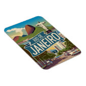 Rio de Janeiro Vintag Magnet (Rechte Seite)