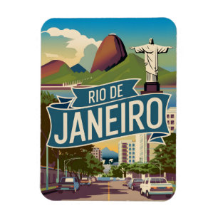 Rio de Janeiro Vintag Magnet