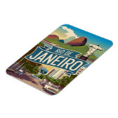 Rio de Janeiro Vintag Magnet (Linke Seite)