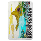 Rio de Janeiro Vintage Reise Magnet (Vertikal)