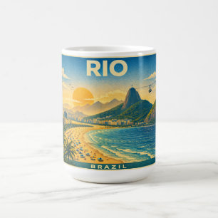 Rio de Janeiro Vintage Reiseposter Tasse