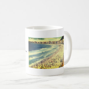 Rio de Janeiro, Vintager Strand von Copacabana, Br Kaffeetasse