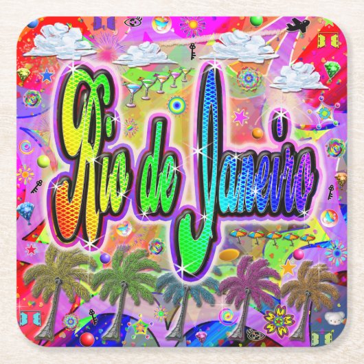 Rio de Janeiro Vista Express Untersetzer (Vorderseite)