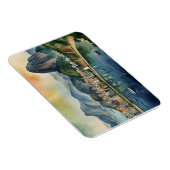 Rio De Janeiro Wasserfarbkunst Magnet (Rechte Seite)