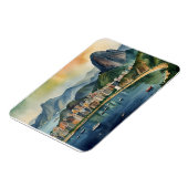 Rio De Janeiro Wasserfarbkunst Magnet (Linke Seite)