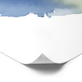 Rio De Janeiro Wasserfarbkunst Poster (Ecke)