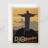 Rio De Janiero, Brasilien Postkarte (Vorne/Hinten)