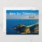 Rio De Janiero Brasilien Strand Postkarte (Vorne/Hinten)