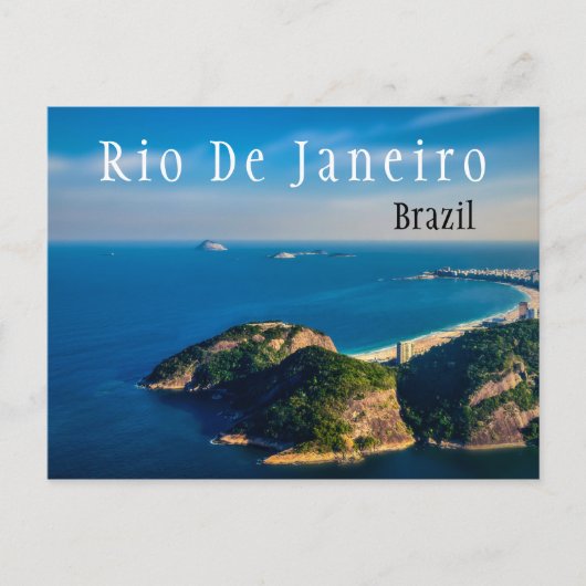 Rio De Janiero Brasilien Strand Postkarte (Vorderseite)