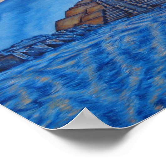 Rio de Luz (Lichtfluss) Poster (Ecke)