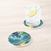 Río de Oro en Bosque de Fantasía Getränkeuntersetzer (Seite)