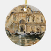Rio dei Mendicanti, Venedig von John Singer Sargen Keramik Ornament (Vorne)