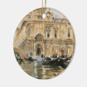 Rio dei Mendicanti, Venedig von John Singer Sargen Keramik Ornament (Links)