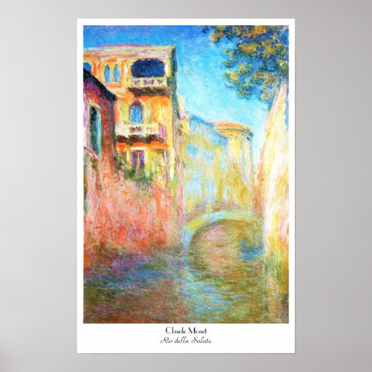 Rio della Salute Claude Monet Poster (Vorne)