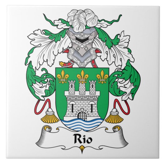Rio-Familienwappen Fliese (Vorderseite)