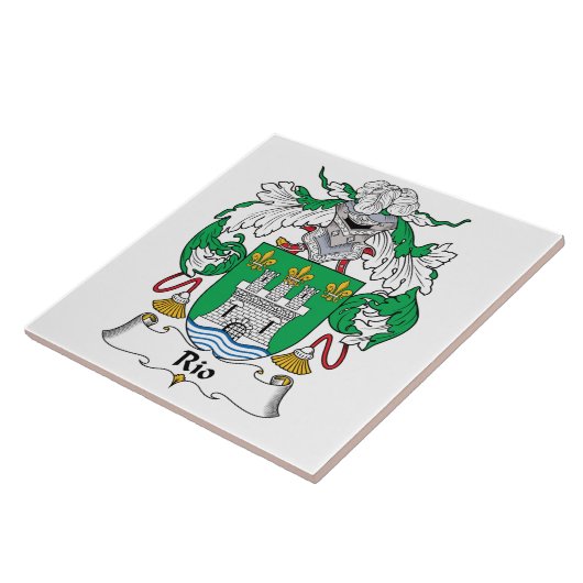 Rio-Familienwappen Fliese (Seite)