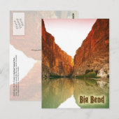 Rio Grande, Big Bend NP, Texas Postkarte (Vorne/Hinten)