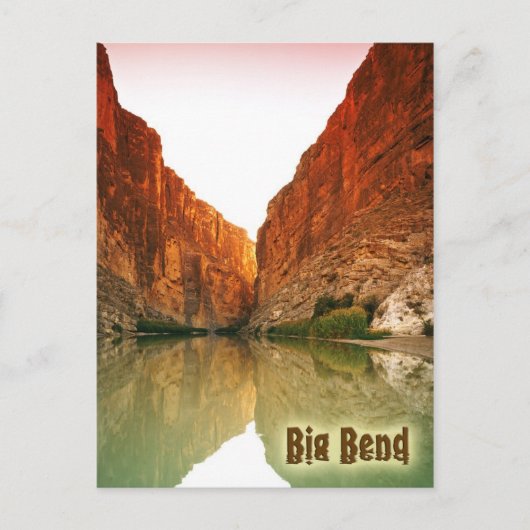 Rio Grande, Big Bend NP, Texas Postkarte (Vorderseite)