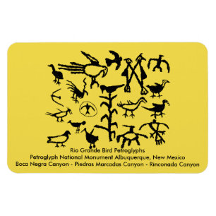 Rio Grande Bird Petroglyphs Magnet