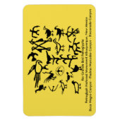 Rio Grande Bird Petroglyphs Magnet (Vertikal)