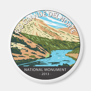 Río Grande del Norte Nationales Monument Magnet