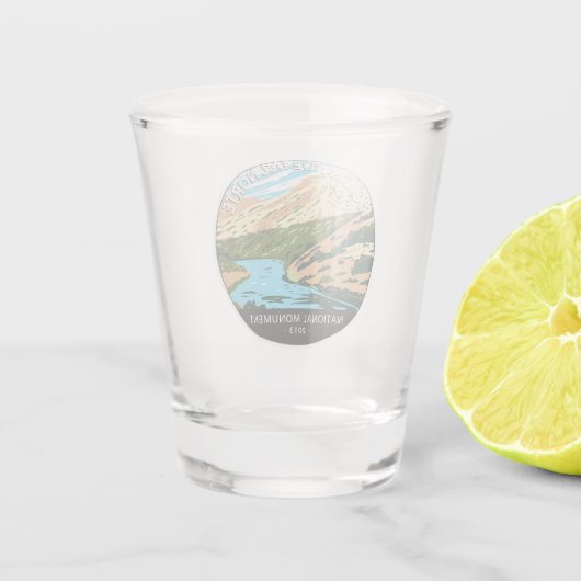 Río Grande del Norte Nationales Monument Schnapsglas (Rückseite)