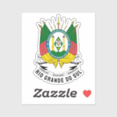 Rio Grande do Sul - Brasilien Aufkleber (Blatt)