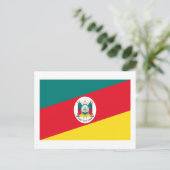 Rio Grande do Sul, Flagge Brasiliens Postkarte (Stehend Vorderseite)