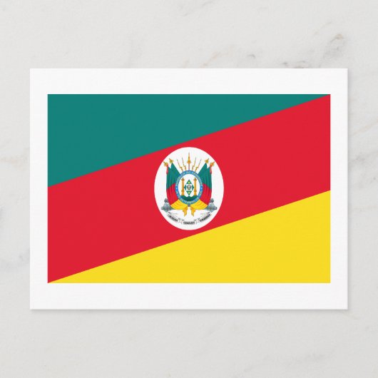 Rio Grande do Sul, Flagge Brasiliens Postkarte (Vorderseite)