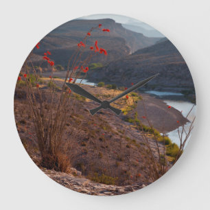 Rio Grande durchquert die Wüste Chihuahuas Große Wanduhr