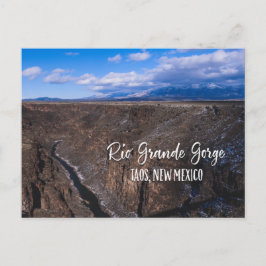 Rio Grande Gorge bei Taos, New Mexico Postkarte