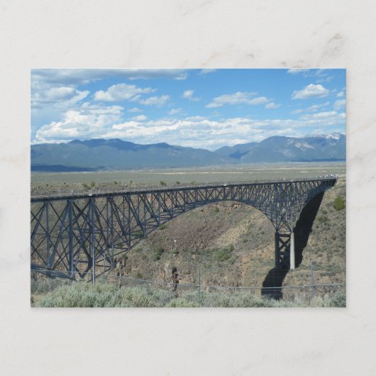 Rio Grande Gorge Bridge Postkarte (Vorderseite)