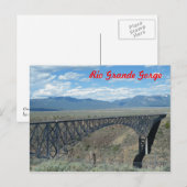 Rio Grande Gorge Bridge Postkarte (Vorne/Hinten)