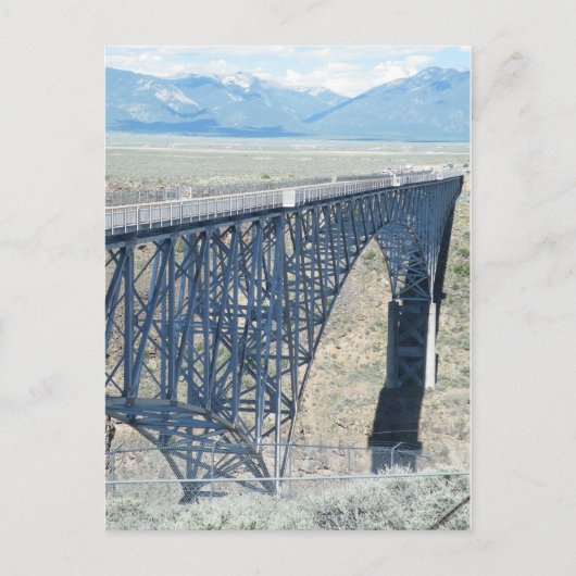 Rio Grande Gorge Bridge Postkarte (Vorderseite)