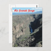 Rio Grande Gorge Postkarte (Vorne/Hinten)