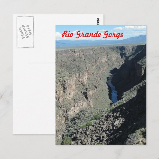 Rio Grande Gorge Postkarte (Vorne/Hinten)