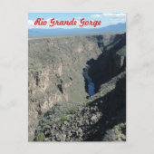 Rio Grande Gorge Postkarte (Vorderseite)