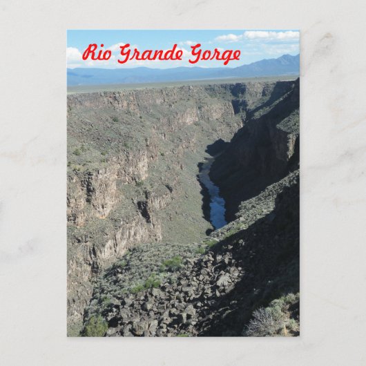 Rio Grande Gorge Postkarte (Vorderseite)