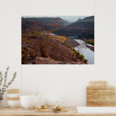 Rio Grande läuft durch die Chihuahuan-Wüste Poster (Küche)