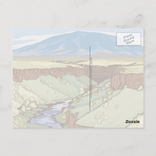 Rio Grande Postkarte (Rückseite)