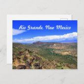 Rio Grande River, New Mexico Landscape Postcard Postkarte (Vorne/Hinten)