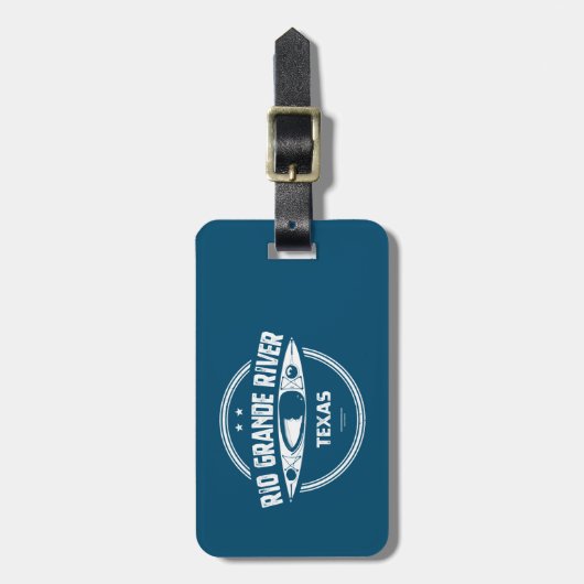 Rio Grande River, Texas Gepäckanhänger (Vorderseite vertikal)