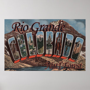 Rio Grande-staatlicher Wald, Colorado Poster