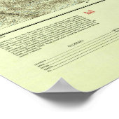 Rio Grande Valley Topo Karte Poster (Ecke)