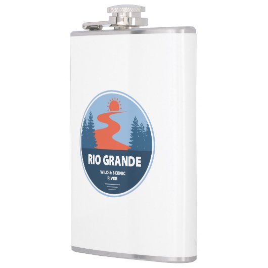 Rio Grande Wild und Landschaftlicher Fluss Flachmann (Links)