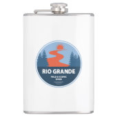 Rio Grande Wild und Landschaftlicher Fluss Flachmann (Vorderseite)