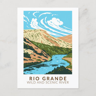 Rio Grande Wild und Scenic River Vintage Postkarte