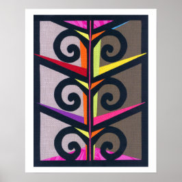 RIO-ILLUMINIERTE Karnevalsaumkollage Poster